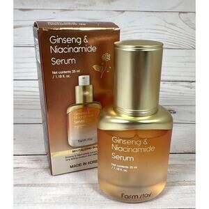 Farm Stay Ginseng & Niacinamide Facial Serum Revitalize Skin 1.18oz BB:4/23/28